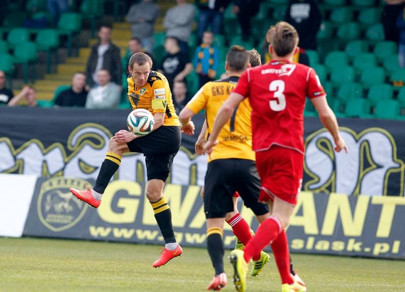 Football. I Liga. GKS Katowice - Bytovia Bytow. 11.04.2015