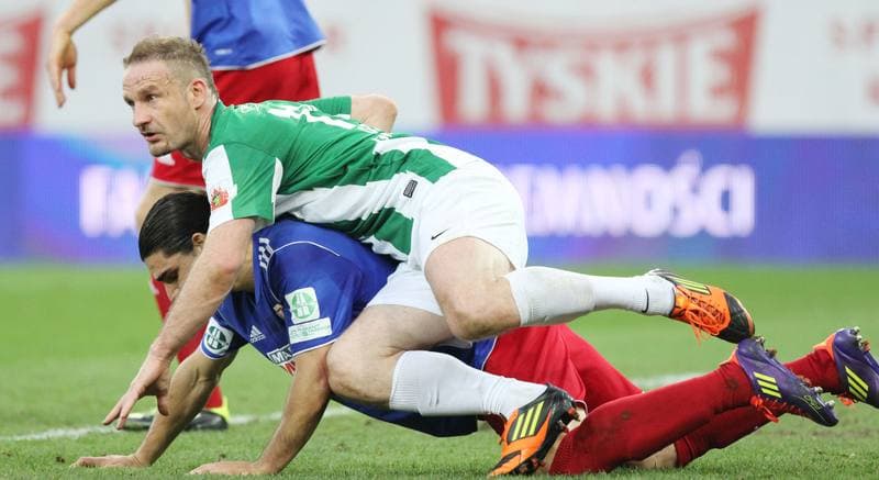 Football. I liga. Piast Gliwice - Olimpia Grudziadz. 22.04.2012