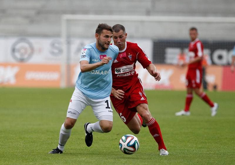 Football. T-Mobile Ekstraklasa. Gornik Zabrze - Cracovia Krakow. 21.07.2014