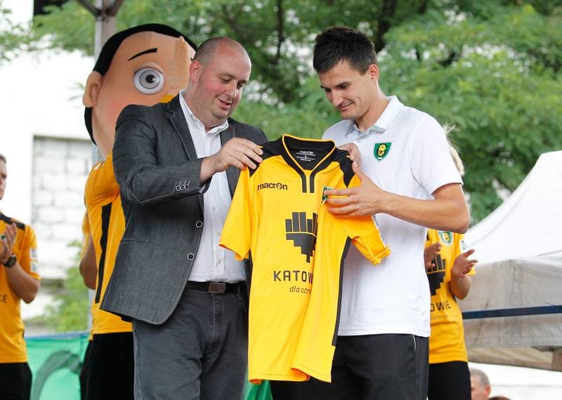 Football. GKS Katowice. Presentation. 26.07.2014