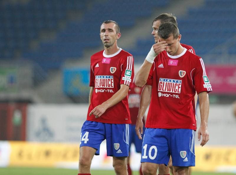 Football. T-Mobile Ekstraklasa. Piast Gliwice - Lechia Gdansk. 01.08.2014