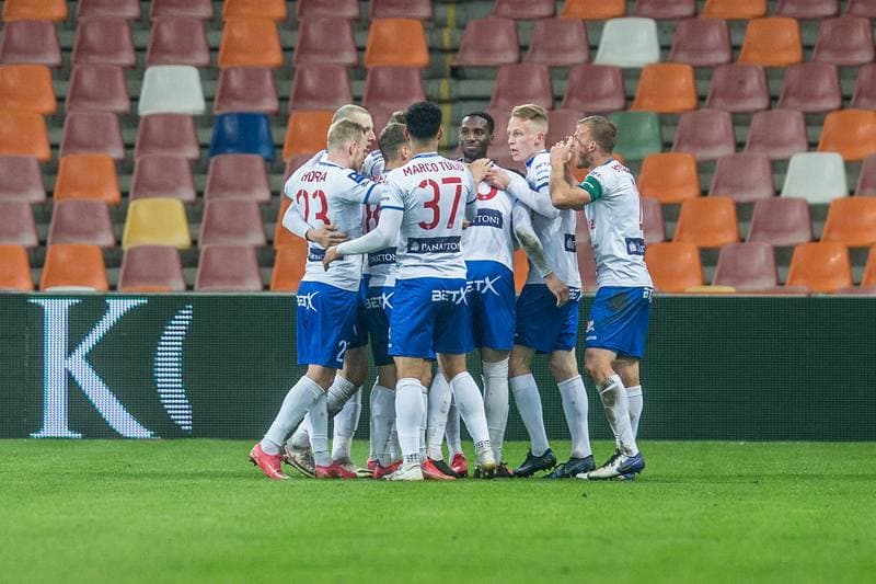Football. PKO BP Ekstraklasa. Podbeskidzie Bielsko-Biala - Lech Poznan. 23.04.2021