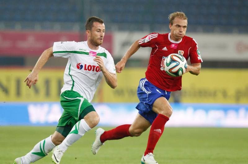 Football. T-Mobile Ekstraklasa. Piast Gliwice - Lechia Gdansk. 01.08.2014