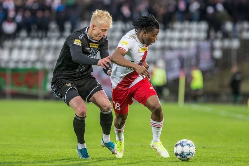 Football. Fortuna I Liga. Zaglebie Sosnowiec - LKS Lodz. 16.04.2022