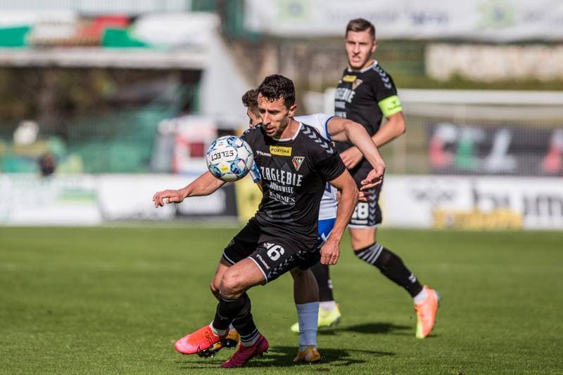 Football. Fortuna I Liga. Zaglebie Sosnowiec - Podbeskidzie Bielsko-Biala. 24.10.2021
