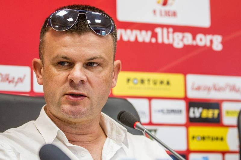 Football. Zaglebie Sosnowiec. Press Conference. 25.07.2019