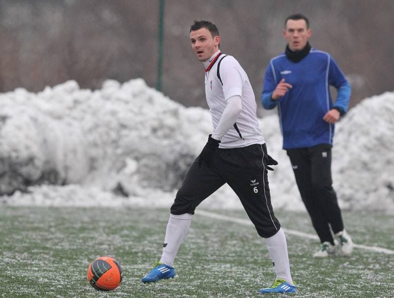 Football. Sparing. Gornik Zabrze - Garbarnia Krakow. 20.01.2012