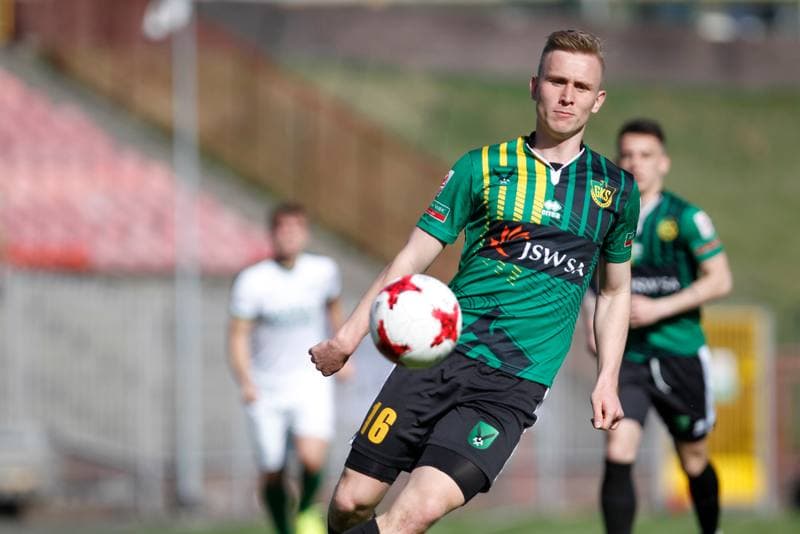 Football. II Liga. GKS 1962 Jastrzebie - Warta Poznan. 14.04.2018