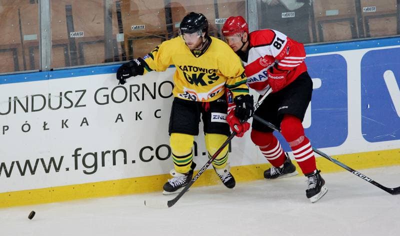 Ice Hockey. Polska Liga Hokeja na Lodzie. HC GKS Katowice - Comarch Cracovia Krakow. 02.10.2012