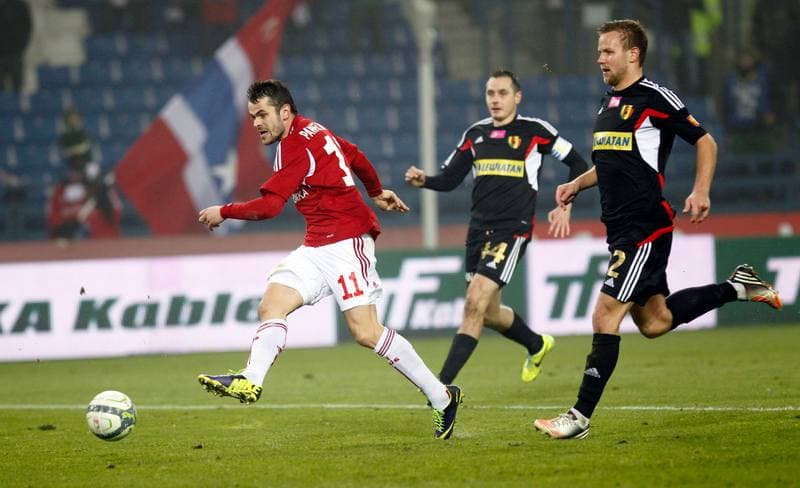 Football. T-Mobile Ekstraklasa. Wisla Krakow - Korona Kielce. 26.04.2015