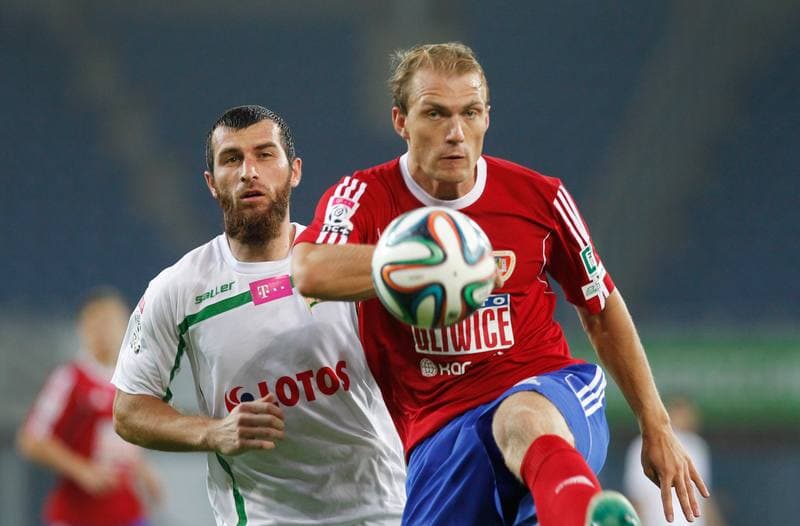 Football. T-Mobile Ekstraklasa. Piast Gliwice - Lechia Gdansk. 01.08.2014