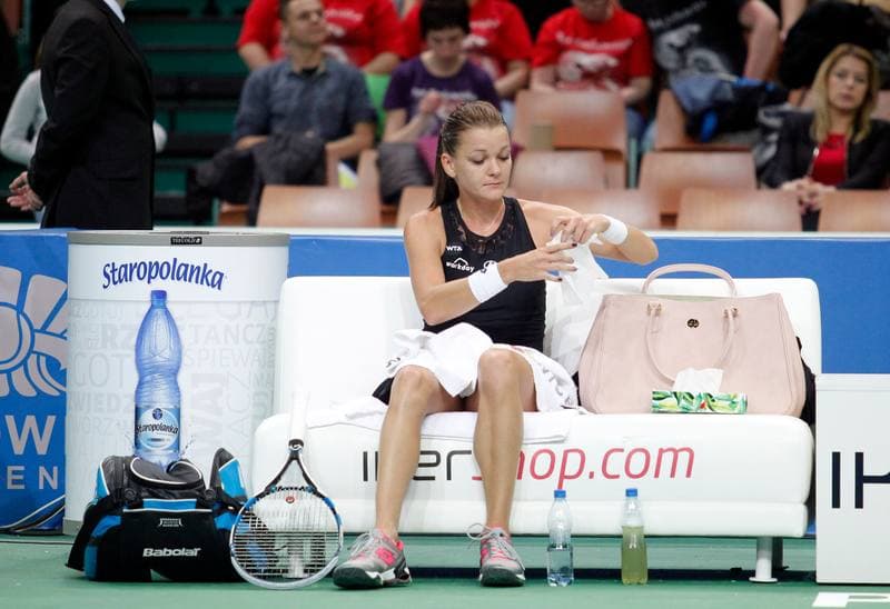 Tennis. Katowice Open. Agnieszka Radwanska - Klara Koukalova. 10.04.2015