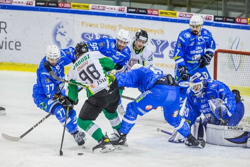 Ice Hockey. Polish Ice Hockey Cup. JKH GKS Jastrzebie - Re-Plast Unia Oswiecim. 05.02.2021