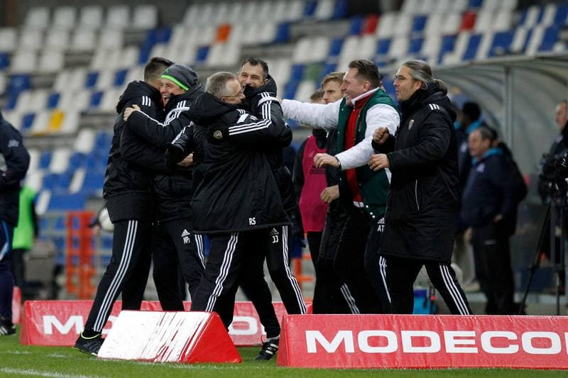 Football. PKO BP Ekstraklasa. Podbeskidzie Bielsko Biala - Slask Wroclaw. 21.12.2015
