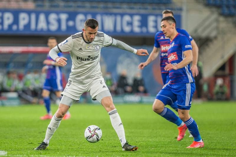 Football. PKO BP Ekstraklasa. Piast Gliwice - Legia Warsaw. 21.04.2021