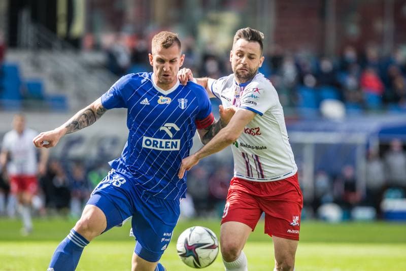 Football. PKO BP Ekstraklasa. Podbeskidzie Bielsko-Biala - Wisla Plock. 08.05.2021