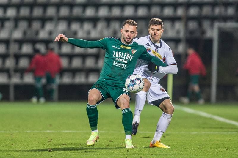 Football. Fortuna I Liga. Zaglebie Sosnowiec - Chrobry Glogow. 24.11.2021