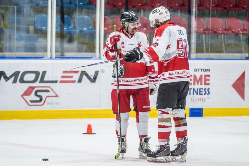 Ice Hockey. Hokejowa Reprezentacja Artystow Polskich. Training. 24.09.2021