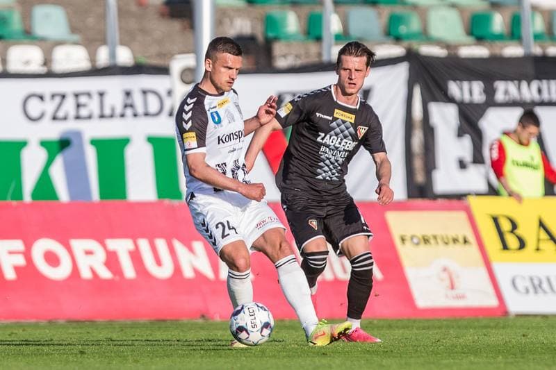 Football. Fortuna I Liga. Zaglebie Sosnowiec - Sandecja Nowy Sacz. 08.05.2022
