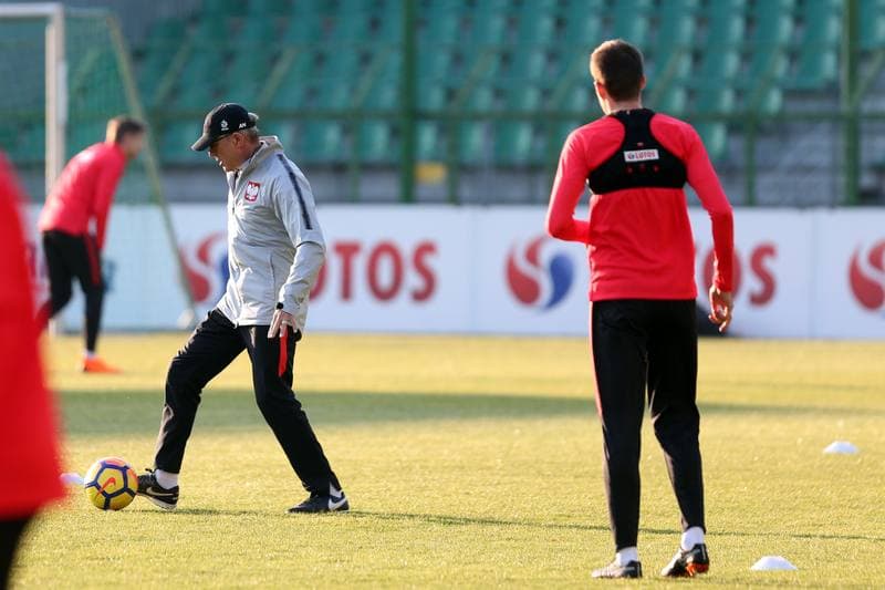 Football. Poland national team. Training. 25.03.2018
