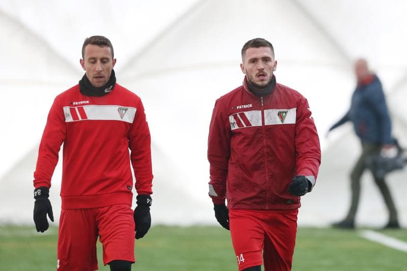Football. Zaglebie Sosnowiec. Training. 08.01.2019