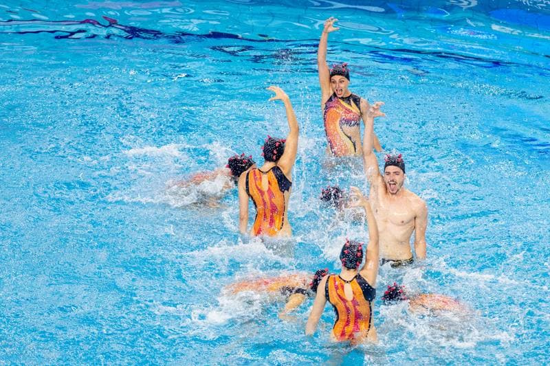 Artistic Swimming. European Games. Team Acrobatic Routine. 24.06.2023