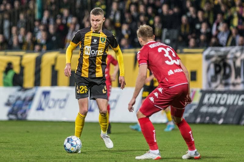 Football. Fortuna I Liga. GKS Katowice - Widzew Lodz. 06.04.2022