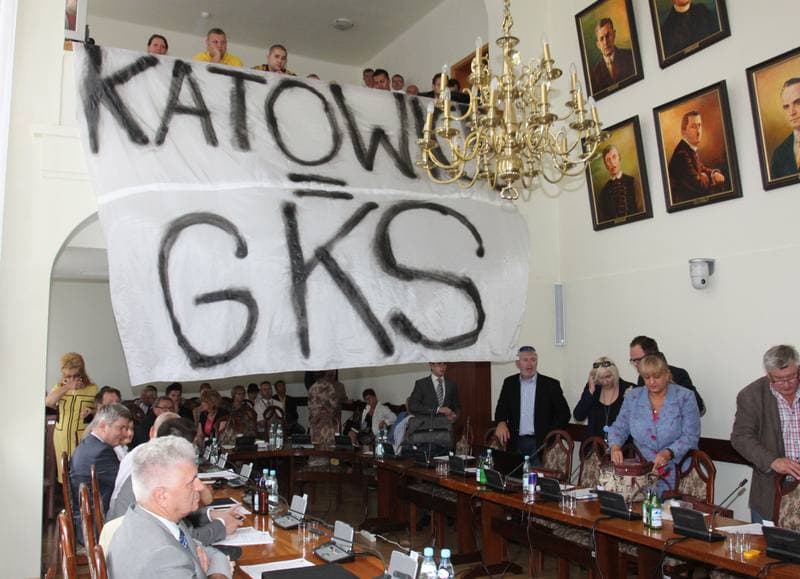 Football. GKS Katowice. Press Conference. 25.07.2012