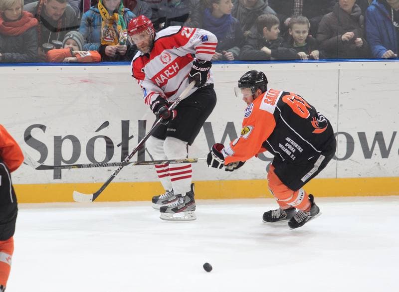 Ice Hockey. Polska Liga Hokejowa. JKH GKS Jastrzebie - Comarch Cracovia Krakow. 24.03.2013