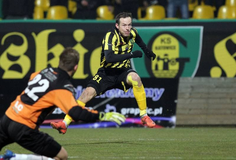 Football. I liga. GKS Katowice - Bogdanka Leczna. 30.03.2013