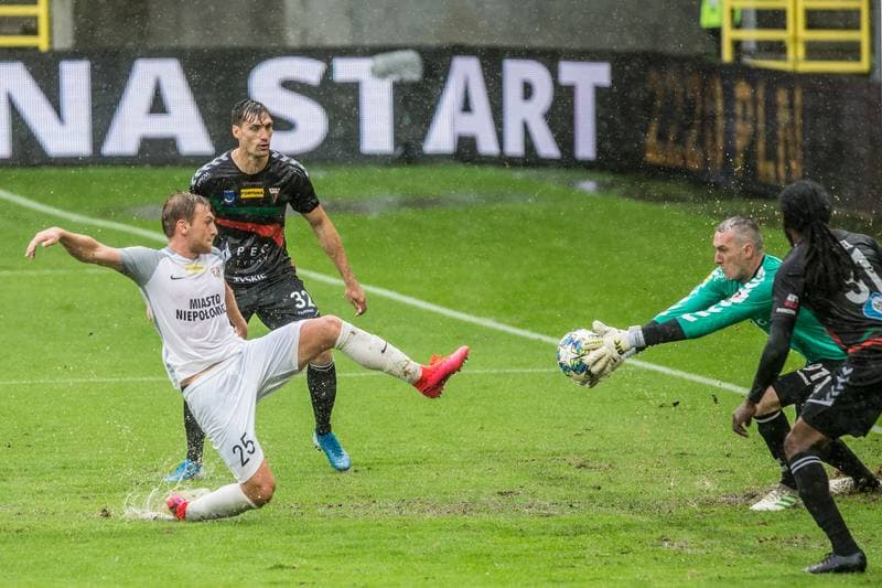 Football. Fortuna I Liga. GKS Tychy - Puszcza Niepolomice. 11.07.2020