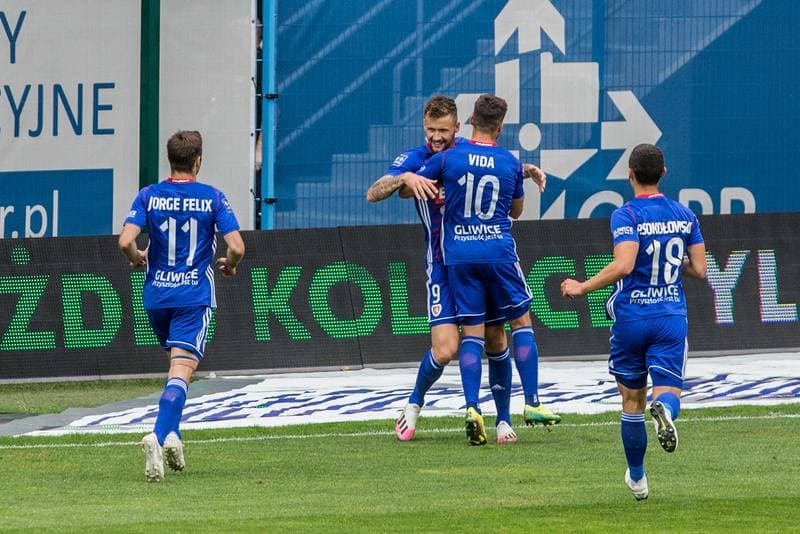 Football. PKO BP Ekstraklasa. Piast Gliwice - Jagiellonia Bialystok. 12.07.2020