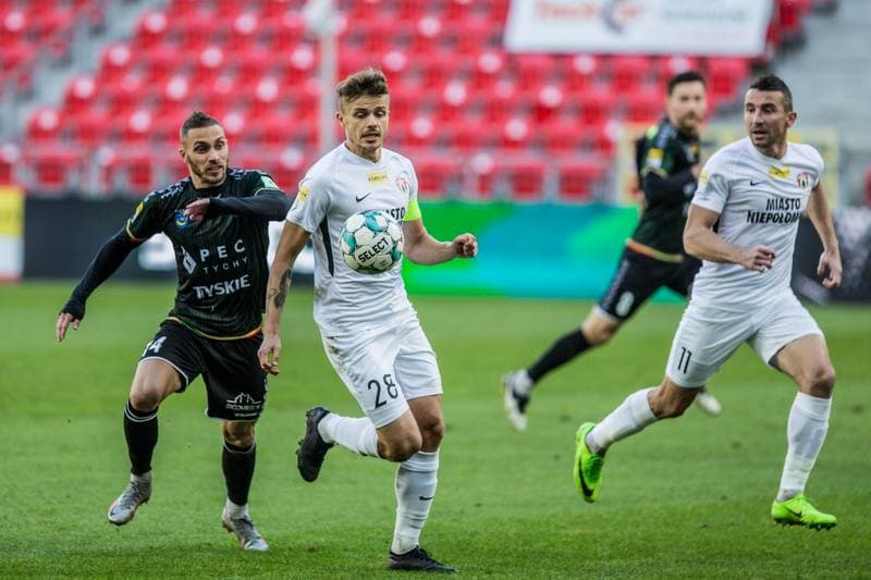 Football. Fortuna I Liga. GKS Tychy - Puszcza Niepolomice. 08.11.2020