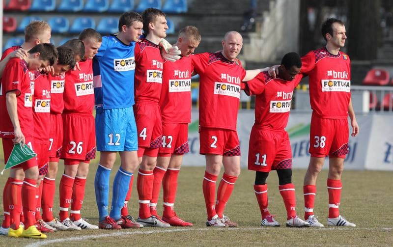 Football. I liga. Odra Wodzislaw Slaski - Warta Poznan. 12.03.2011