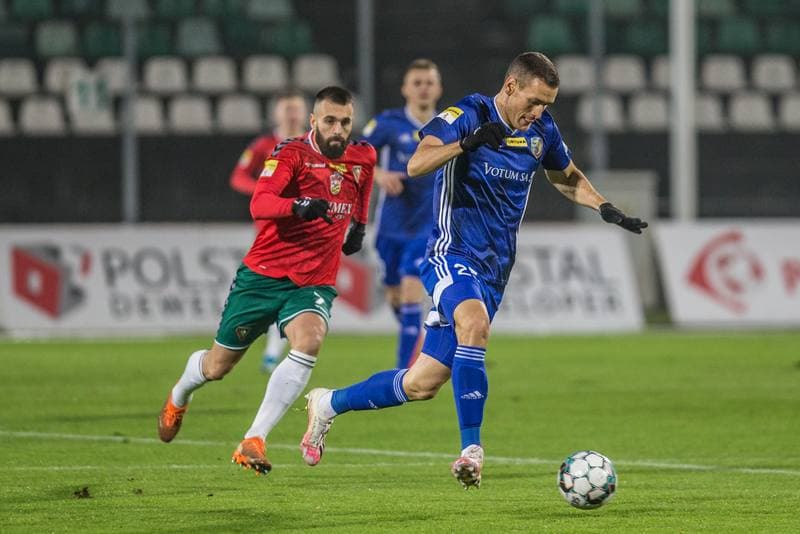 Football. Fortuna I Liga. Zaglebie Sosnowiec - Miedz Legnica. 12.12.2020