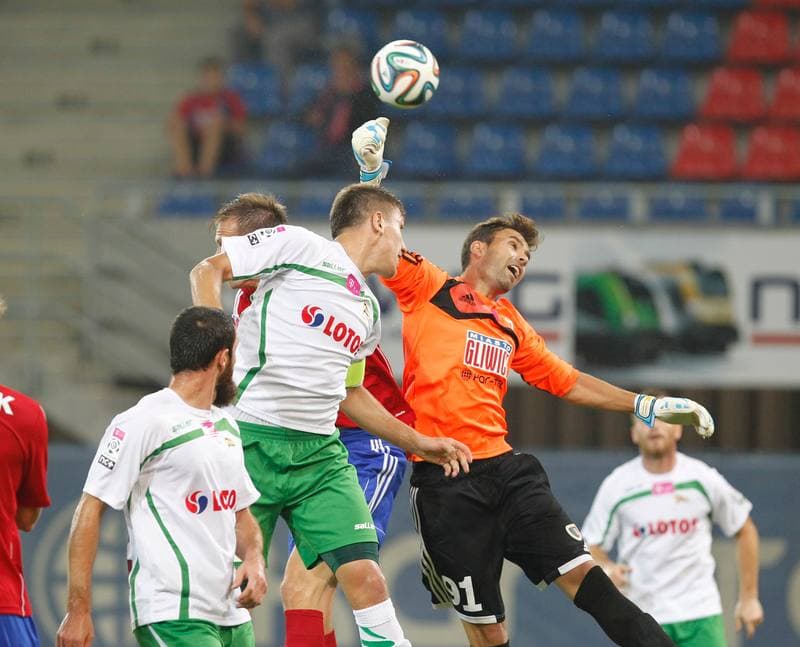 Football. T-Mobile Ekstraklasa. Piast Gliwice - Lechia Gdansk. 01.08.2014