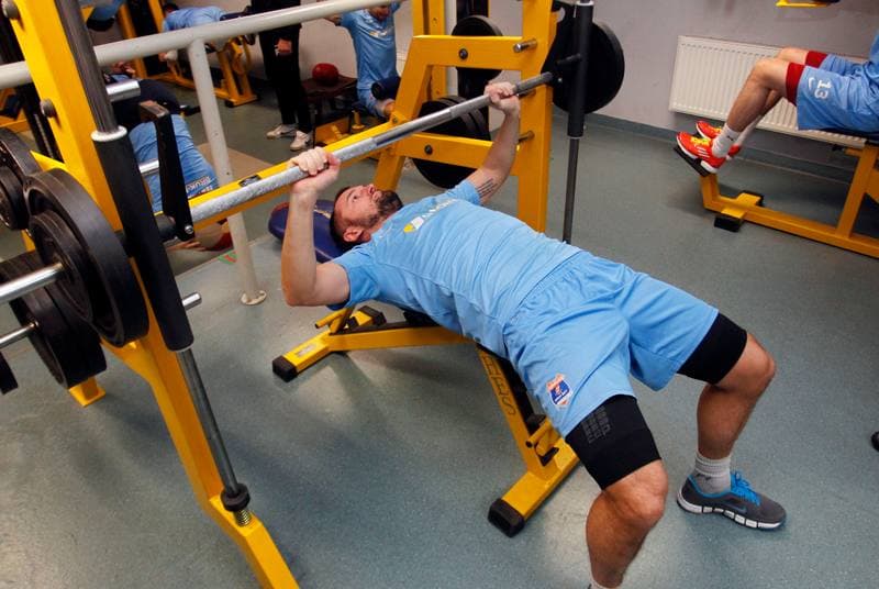 Football. Termalica Bruk-Bet Nieciecza. Training. 30.01.2014