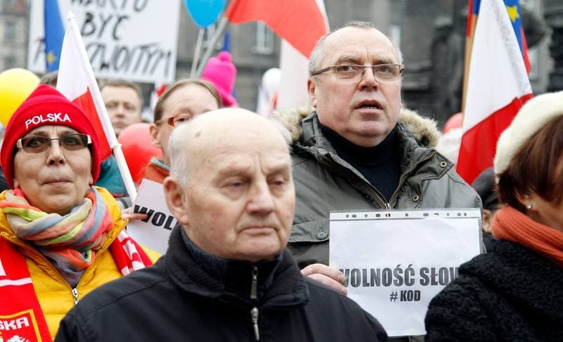 Manifestacja KOD. Katowice. 09.01.2016