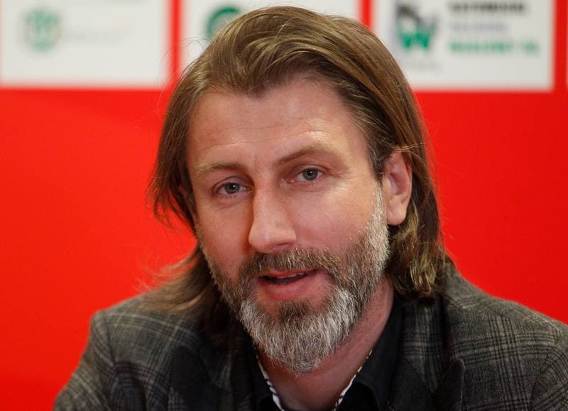 Football. Rozwoj Katowice. Press Conference. 05.03.2015