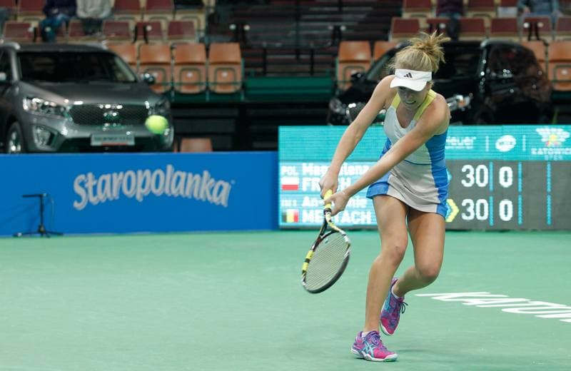 Tennis. Katowice Open. Agnieszka Radwanska - Klara Koukalova. 10.04.2015
