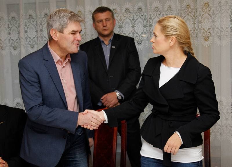 Barbara Nowacka. Breakfast with Trade Unions. 08.10.2015