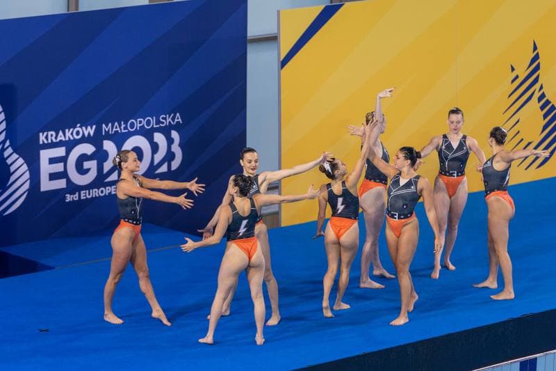 Artistic Swimming. European Games. Team Free Routine Combination. 23.06.2023