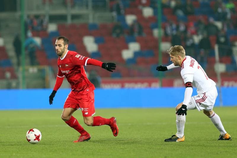 Football. Lotto Ekstraklasa. Gornik Zabrze - Lechia Gdansk. 08.12.2017