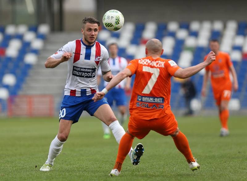 Football. Ekstraklasa. Podbeskidzie Bielsko-Biala - Termalica Bruk-Bet Nieciecza. 17.04.2016