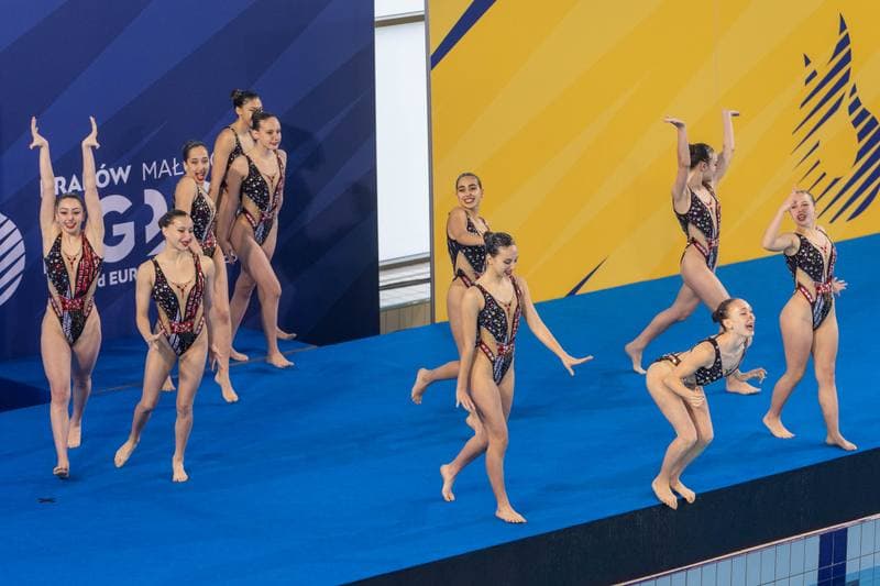 Artistic Swimming. European Games. Team Free Routine Combination. 23.06.2023