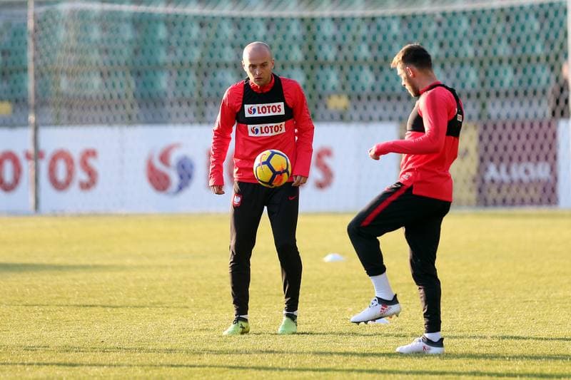 Football. Poland national team. Training. 25.03.2018