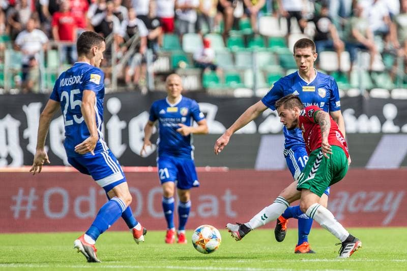 Football. Fortuna I Liga. Zaglebie Sosnowiec - Miedz Legnica. 17.08.2019