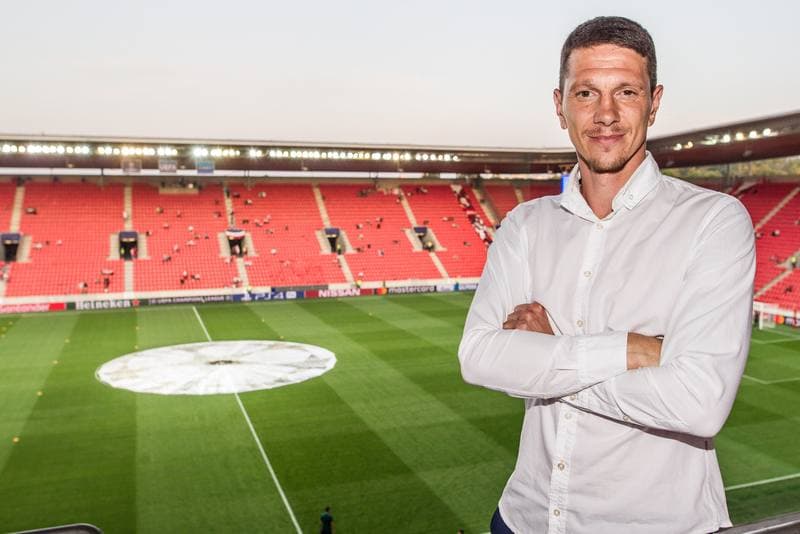 Football. Slavia Prague. Press Conference. 28.08.2019