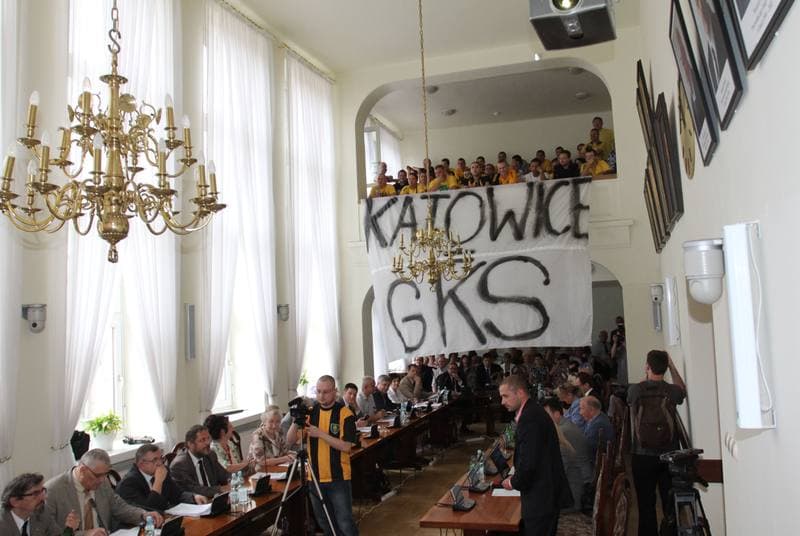 Football. GKS Katowice. Press Conference. 25.07.2012
