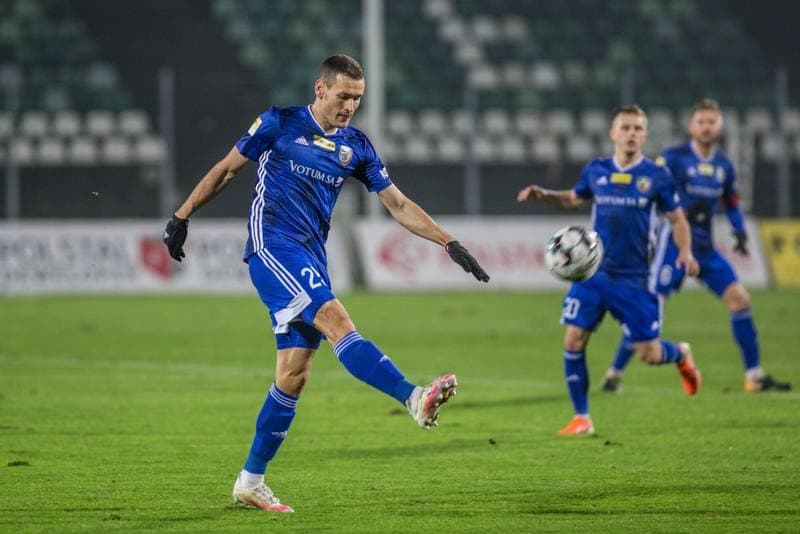 Football. Fortuna I Liga. Zaglebie Sosnowiec - Miedz Legnica. 12.12.2020